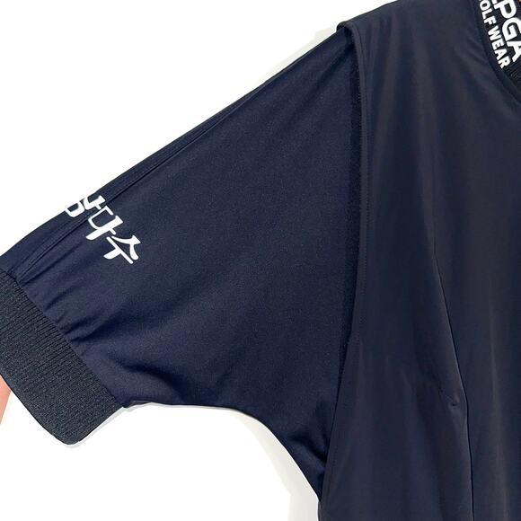 LPGA Black Sponsored Golf Short Sleeve Layered Top Size Medium - Picture 9 of 16